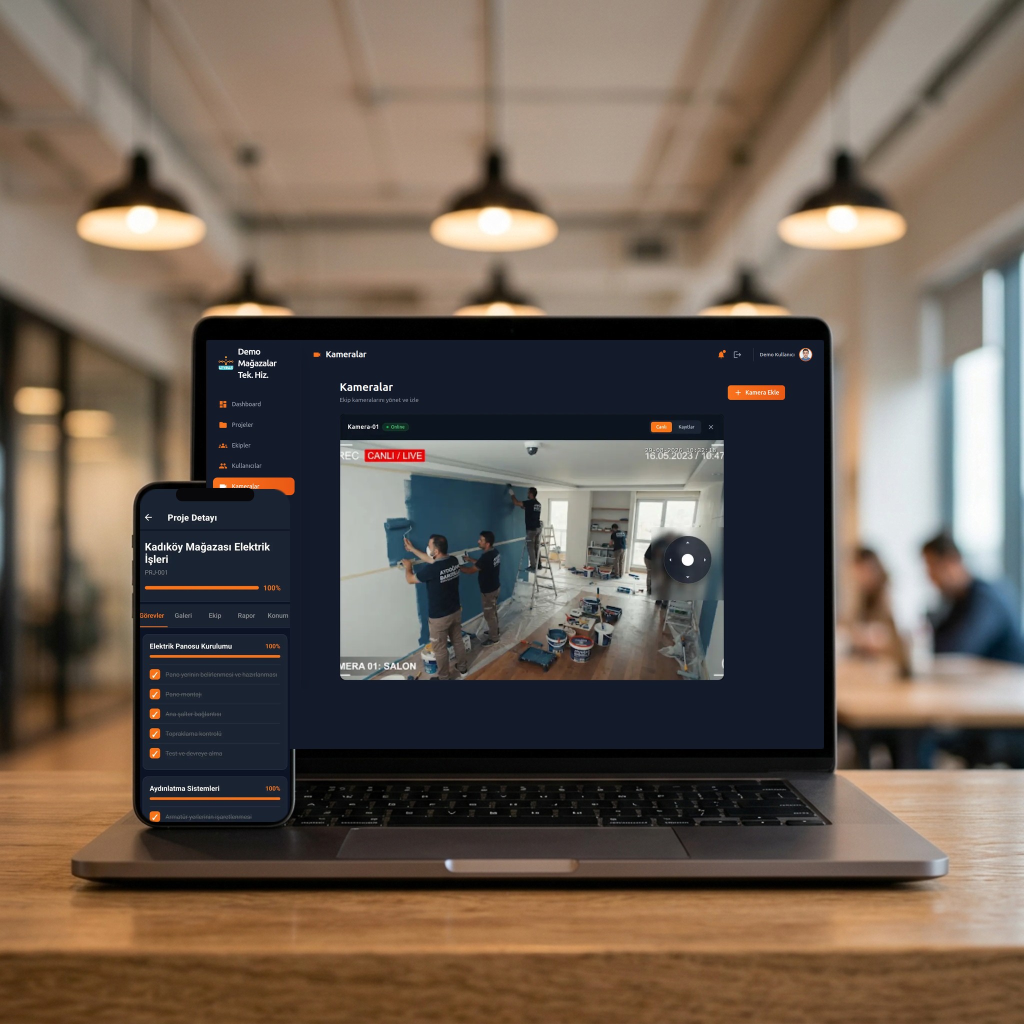 Ekip Yönetimi — Saha ve Proje Takip Sistemi Dashboard